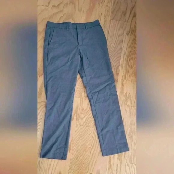 34x32 Viscose Blend Grey-Blue Slacks - Picture 1 of 7